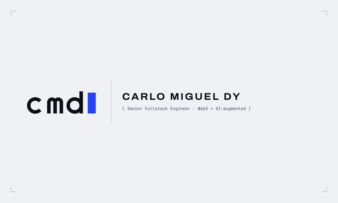 Business card — front preview